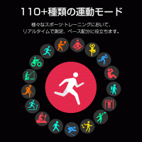 LivelyLife 「星空」スマートウォッチ 通話機能 24時間健康管理 男女兼用 iPhone Android