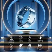 LivelyLife R99 スマートリング 充電ケース付き 睡眠記録 24時間健康管理 運動管理