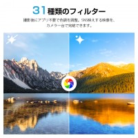 アクションカメラ vlogカメラ ポケットカメラ 旅行 カメラ 7500万画素 左右330°上下180° 4K録画