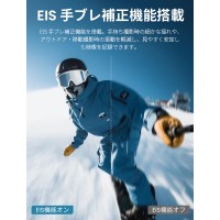 アクションカメラ ウェアラブルカメラ 4K 60fps 動画撮影 6軸 EIS手ブレ補正 Vlog 30M防水 水中撮影 130° 超広角レンズ 