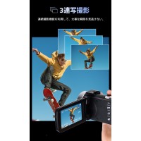4K ビデオカメラ 4800万画素 18倍デジタルズーム 1080P録画 vlogカメラ 運動会 誕生日 卒業 クリスマスプレゼント