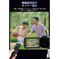 4K ビデオカメラ 4800万画素 18倍デジタルズーム 1080P録画 vlogカメラ 運動会 誕生日 卒業 クリスマスプレゼント