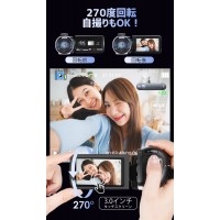 4K ビデオカメラ 4800万画素 18倍デジタルズーム 1080P録画 vlogカメラ 運動会 誕生日 卒業 クリスマスプレゼント