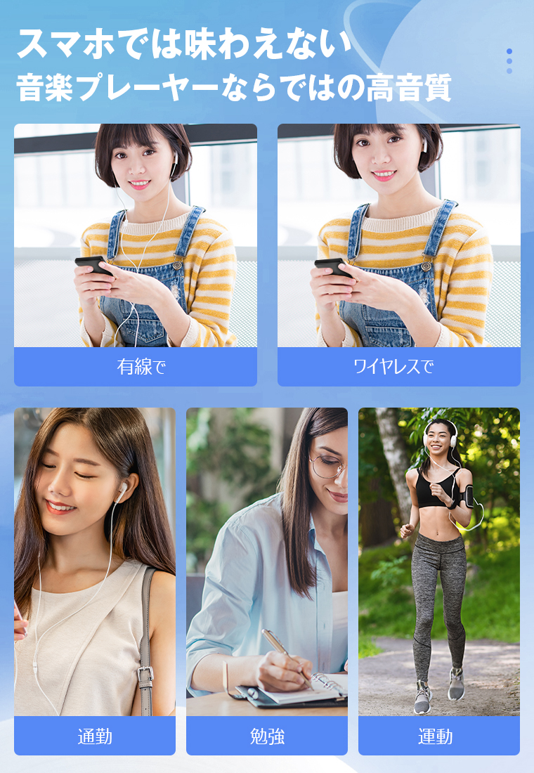 MP3プレーヤーBluetooth5.0スピーカー内蔵