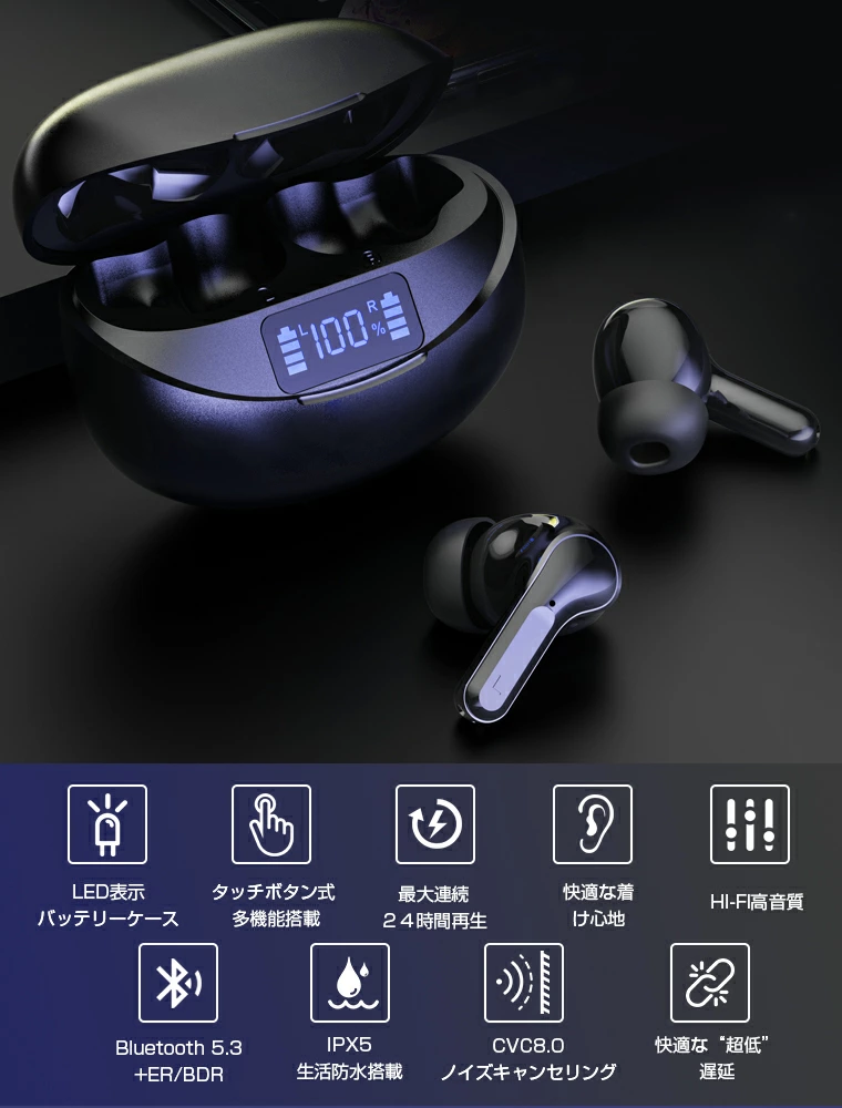 数量限定セール Nothing】Teenage 一点限り！Bluetooth イヤホン ノイズキャンセリング ワイヤレス 完全ワイヤレスイヤホン  Pro完全版 オーディオ機器