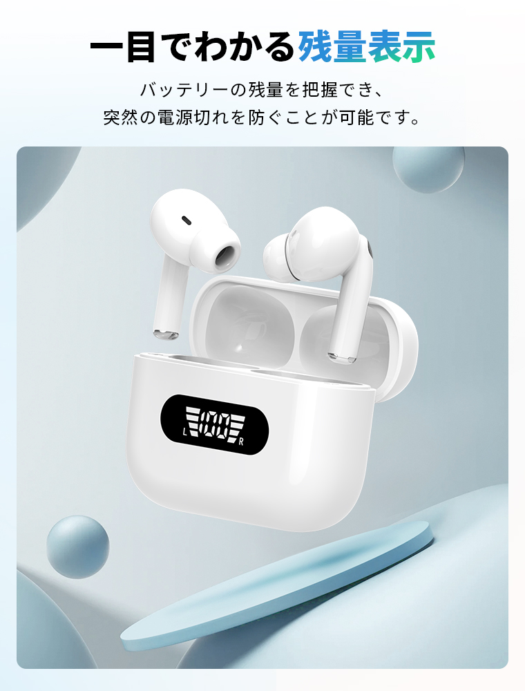 LivelyLife ワイヤレスイヤホン Bluetooth5.4 イヤホン ワイヤレス HiFi高音質 ブルートゥース カナル型 ENCノイズキャンセリング 自動ペア