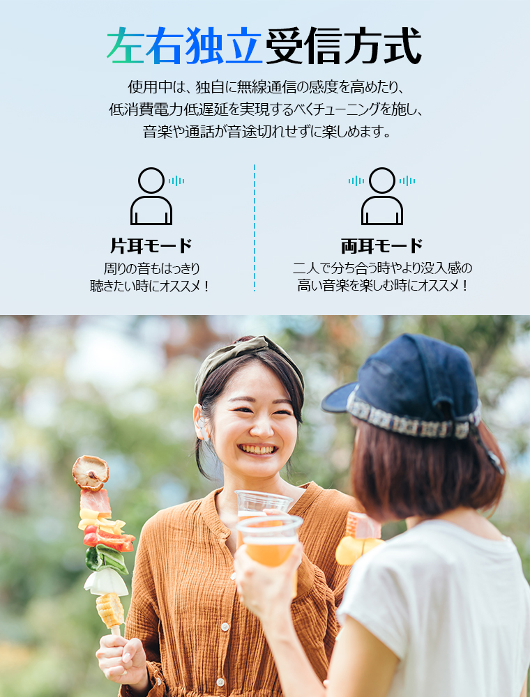 ワイヤレスイヤホン