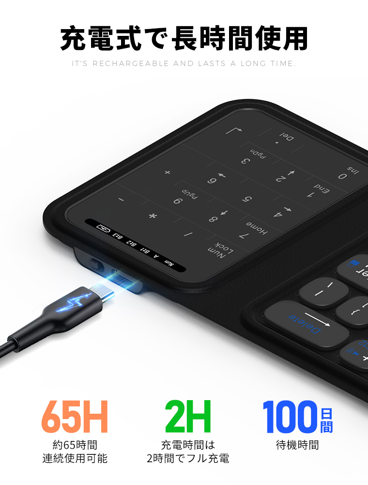 LivelyLife キーボード 折り畳み式 ワイヤレス キーボード Bluetooth キーボード iPad キーボード 第10世代 第11世代 A16 マルチペアリング タブレット